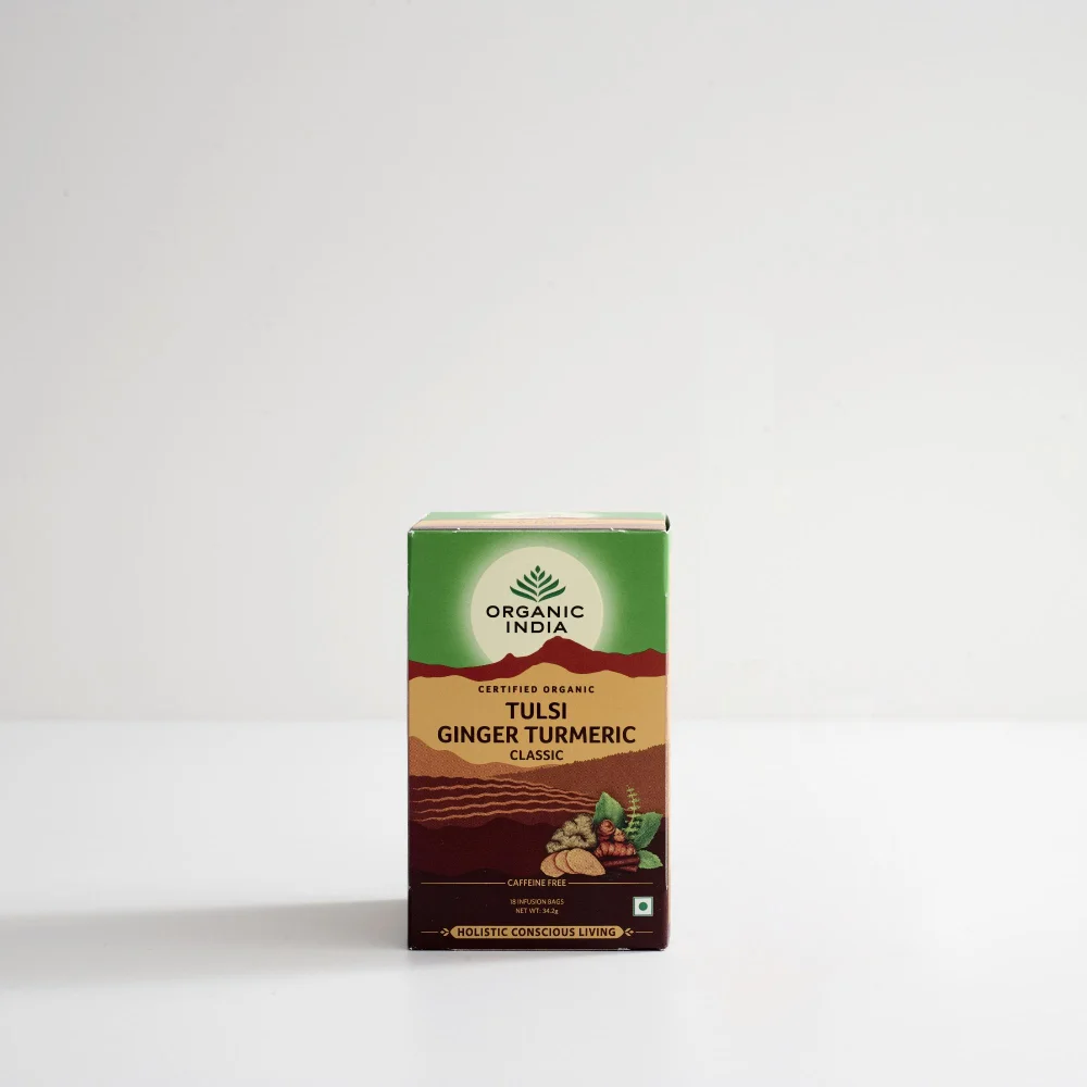 Tulsi Ginger Turmeric Tea - 18 Teabags Image 1