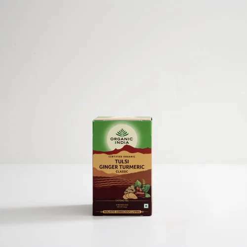 Tulsi Ginger Turmeric Tea - 18 Teabags Image 1