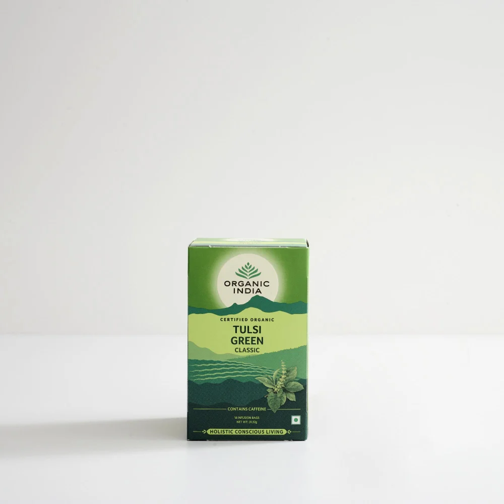 Tulsi Green Classic Tea - 18 Teabags Image 1